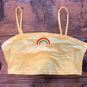 ZAFUL Happy Rainbow Crop Top